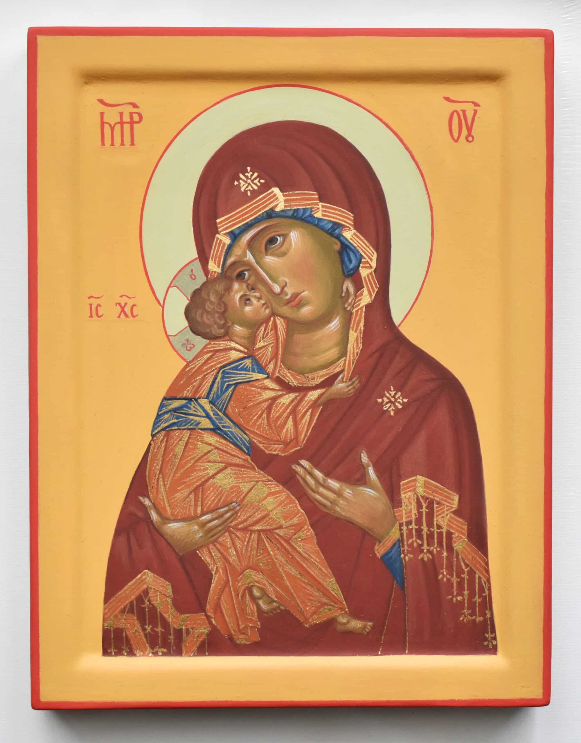 "Vierge de Kazan ", tempera à l'œuf, levkas sur bois